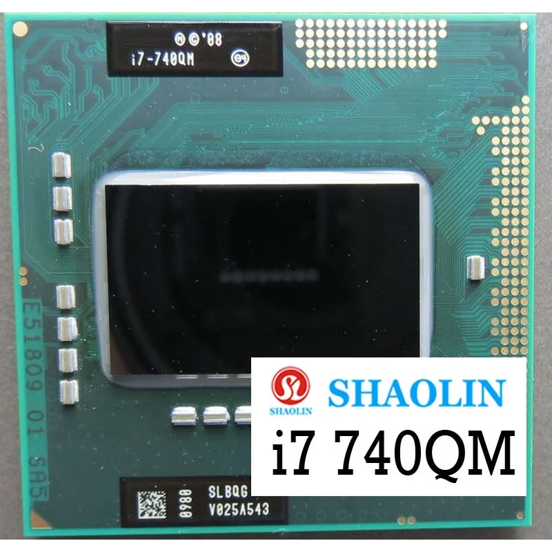 i7-740QM i7 740QM SLBQG 1.7 GHz Quad-Core Eight-Thread CPU Processor 6W 45W Socket G1 / rPGA988A Original SHAOLIN Official Versi