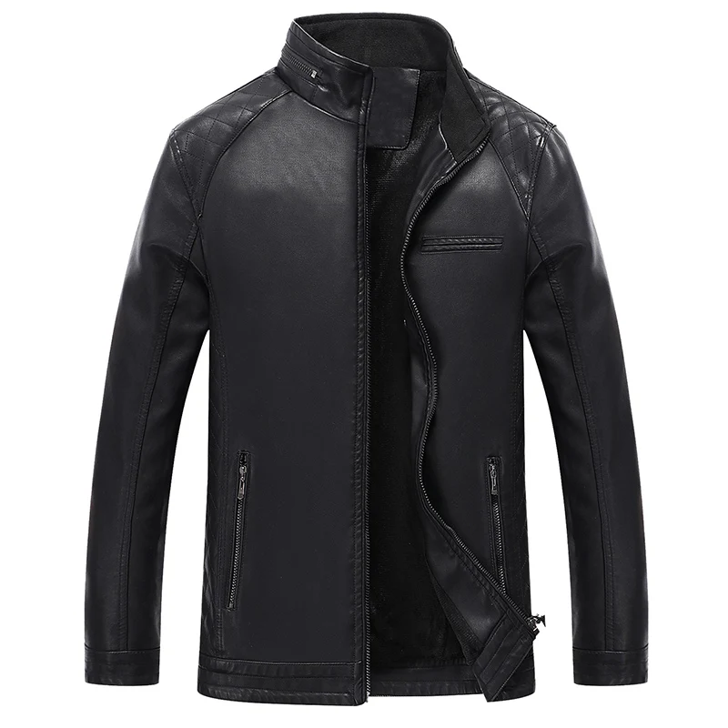 Besting Sales Men Leather Suede Jacket New Fashion Motorcycle Jacket Male Slim Fit Zippers Black Men Leather Coats Big Size 6XL