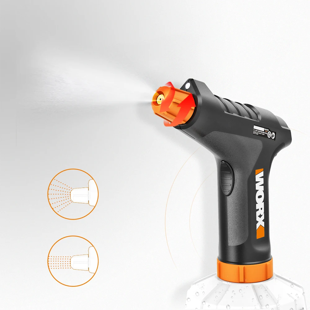 WORX Electric Spray Gun WX019 4V Garden Tools 1000ml Wireless Spray Bottle Household Flow Control Airbrush Easy Spraying LED