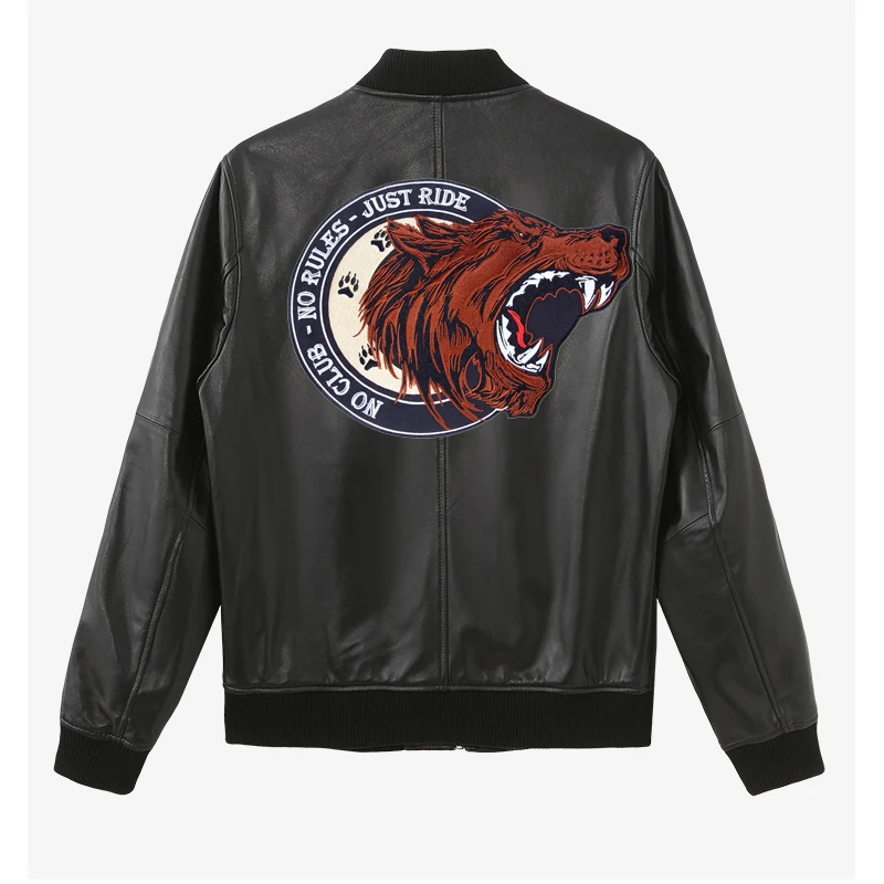 12.6 inches large Embroidery Patches single bear roaring NO CLUB NO RULES JUST RIDE for Jacket Back Vest Motorcycle Biker sew on