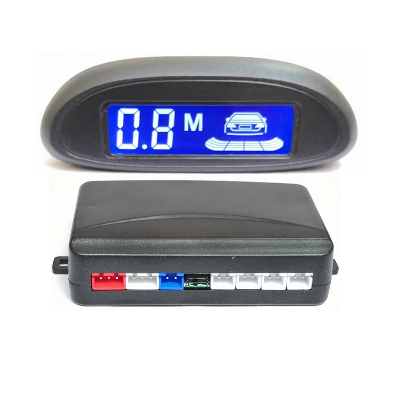 Parktronic car intelligent car detection system, LED buzzer display, with 4 car sensors, car accessories