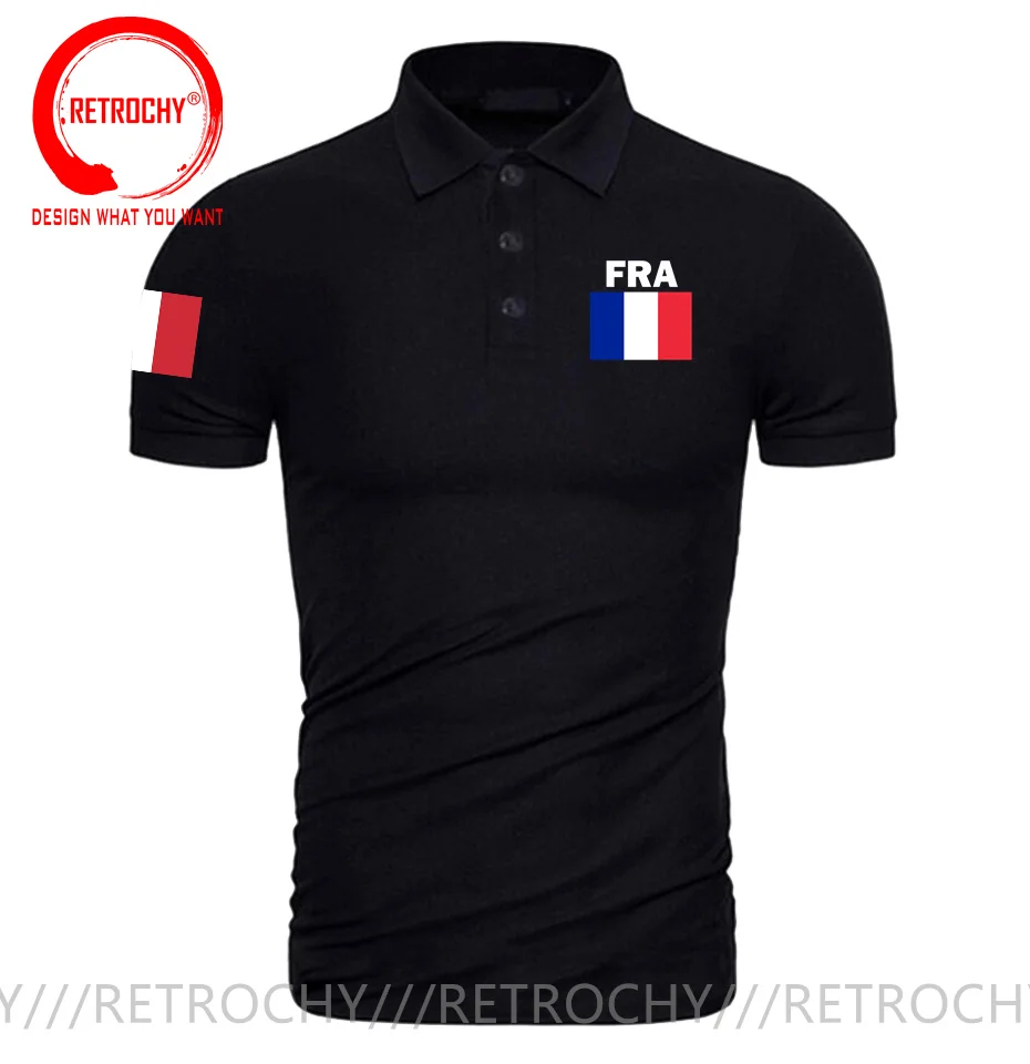 France Flag French Republic Polo shirts man jerseys Polo Shirt nation team cotton fans streetwear fitness casual new FRA Shirt