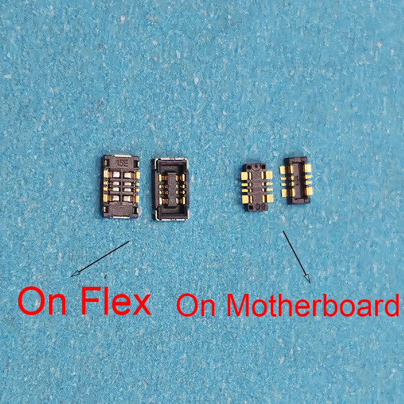 

2pcs Inner Battery FPC Connector Clip Contact Holder On Motherboard For Motorola Moto G6 PLAY XT1922 / G7 Play XT1952