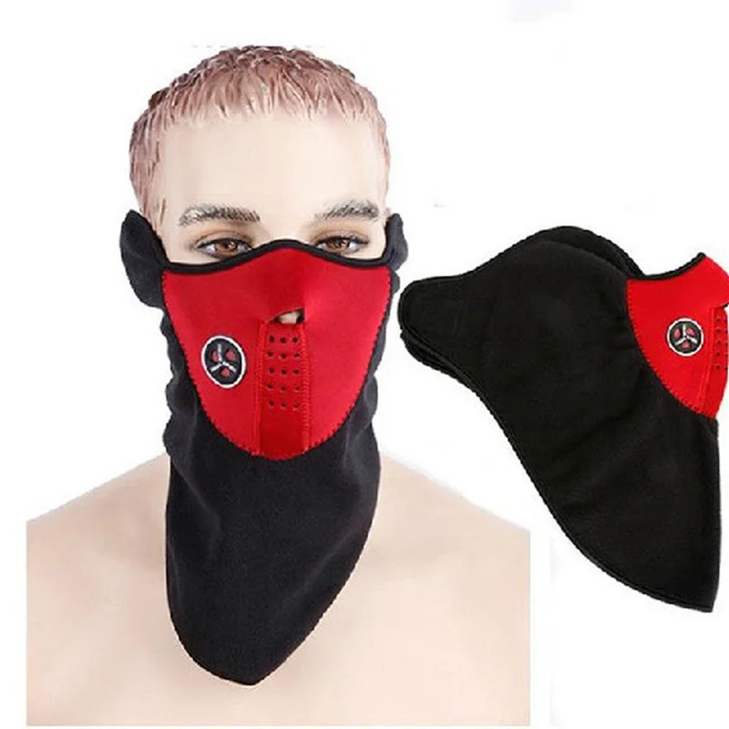 3-in-1 Warm Winter Ski Hat Bicycle Face Mask Cap Fleece Mask Cycling Motorcycle Sports Snowboard Bike Face Mask Scarf  Bonnets