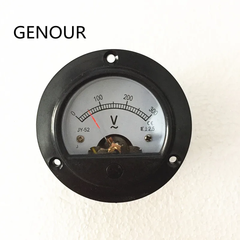 4PCS/lot Round panel meters for EC2500 and EC3500 gasoline generator parts  voltmeter voltage meter circle shape 0-300V