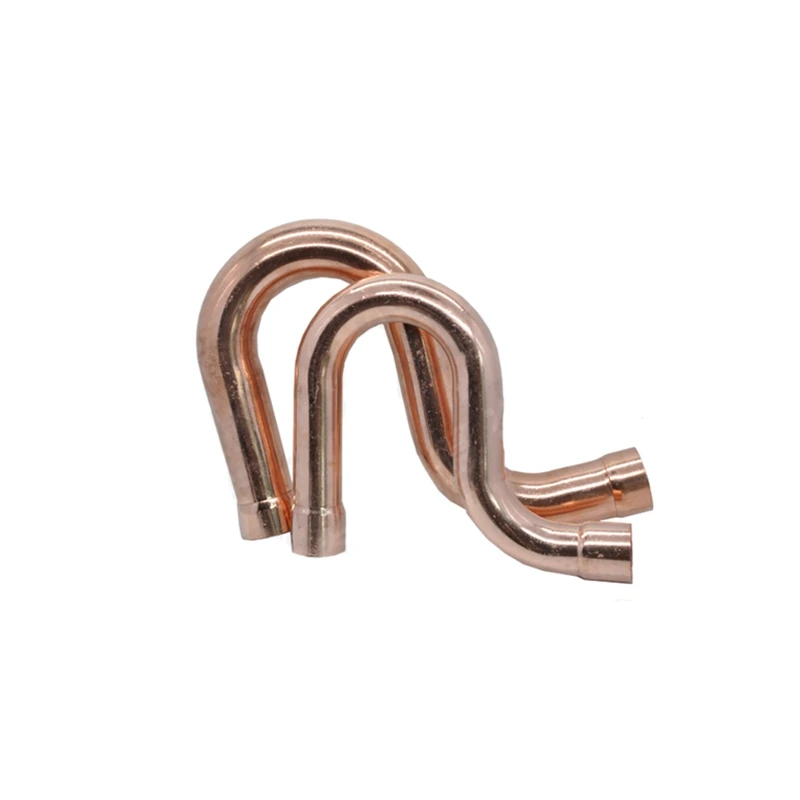 9.52-50.8mm Copper Fitting P Type Return Bend Elbow Double Socket Welding Pipe Connector for Air Conditioning Refrigeration