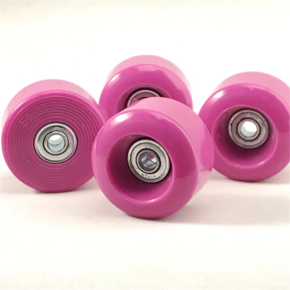 【54 * 32mm】【95A】Roller Skates wheels for Indoor & Outdoor Skating, Quad Skate wheels Candy colors PU Wheels for Kids 8 pcs/set