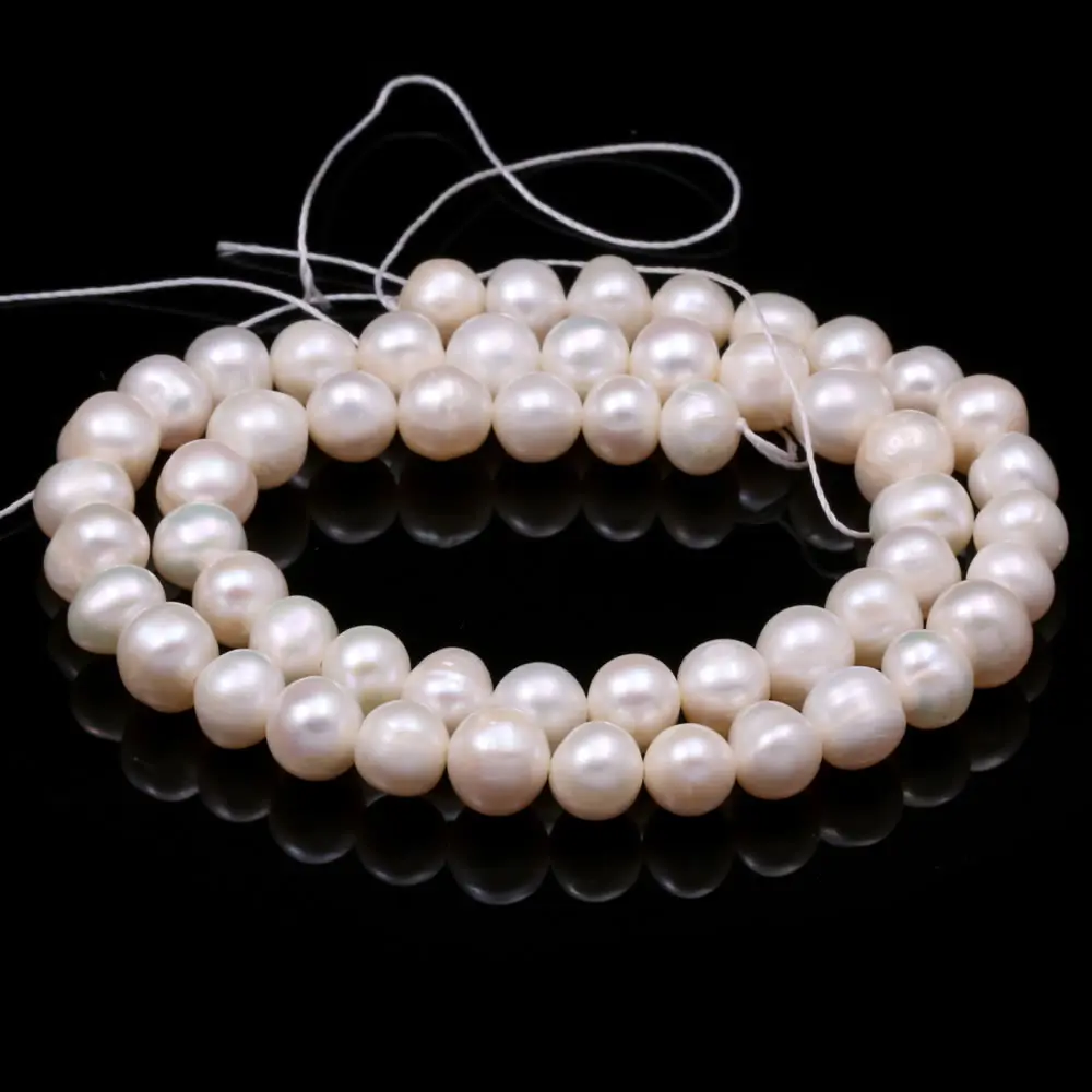Natural Freshwater Pearl Bead AA High Quality 36cm Punch Loose Beads for DIY Women Elegant Necklace Bracelet Jewelry Making