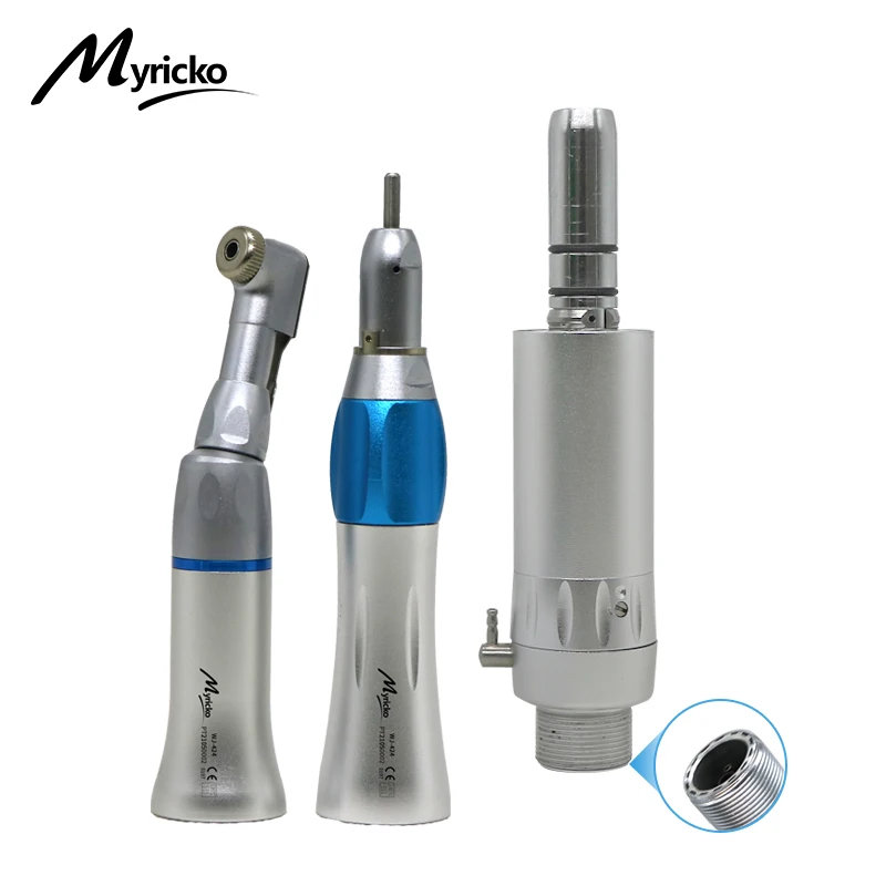 Dental Low Speed Rotation Handstück Externe Wasser Turbine Gerade Schlüssel Typ/Druckknopf Winkelstück Luft Motor 2/4 löcher
