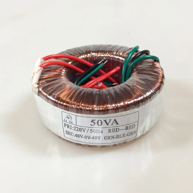 

KYYSLB 50W Toroidal Transformer Low-power Power Supply Transformer 220V To Dual 40V Can Be Customized Transformer