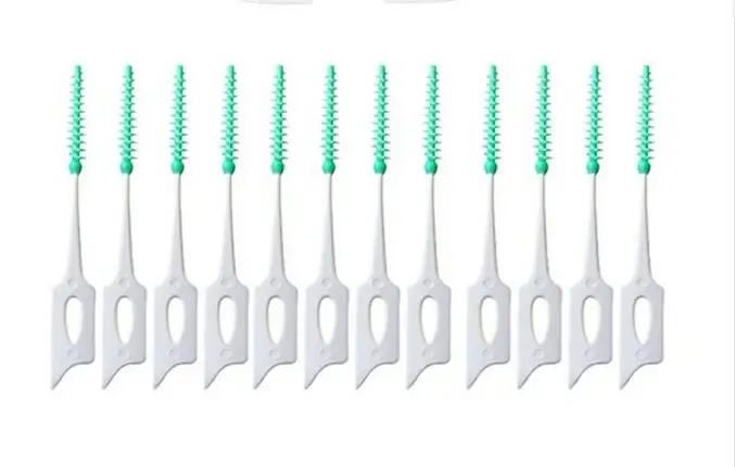 Tooth Stick 20pcs/pack Push-pull Interdental Tooth Brush Gum Interdental Brush Orthodontic Brush Remove Residue Oral Care Sale