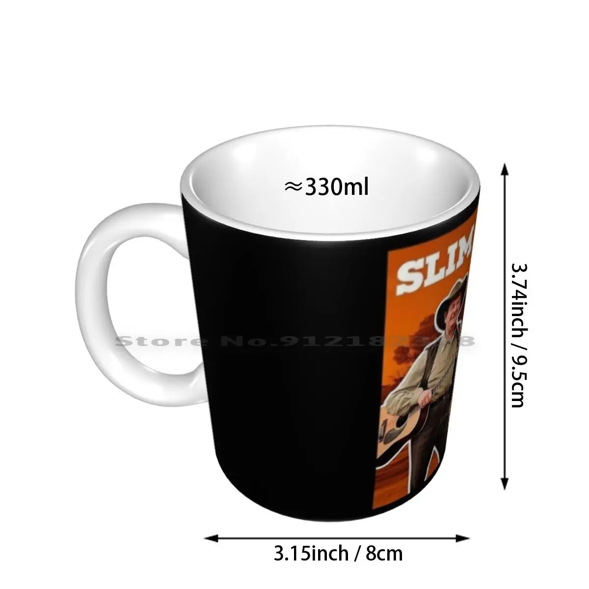 Slim Dusty Ceramic Mugs Coffee Cups Milk Tea Mug Slim Dusty Slim Dusty Music Country Bogan Song Pop Popart Graphic Meme Memes