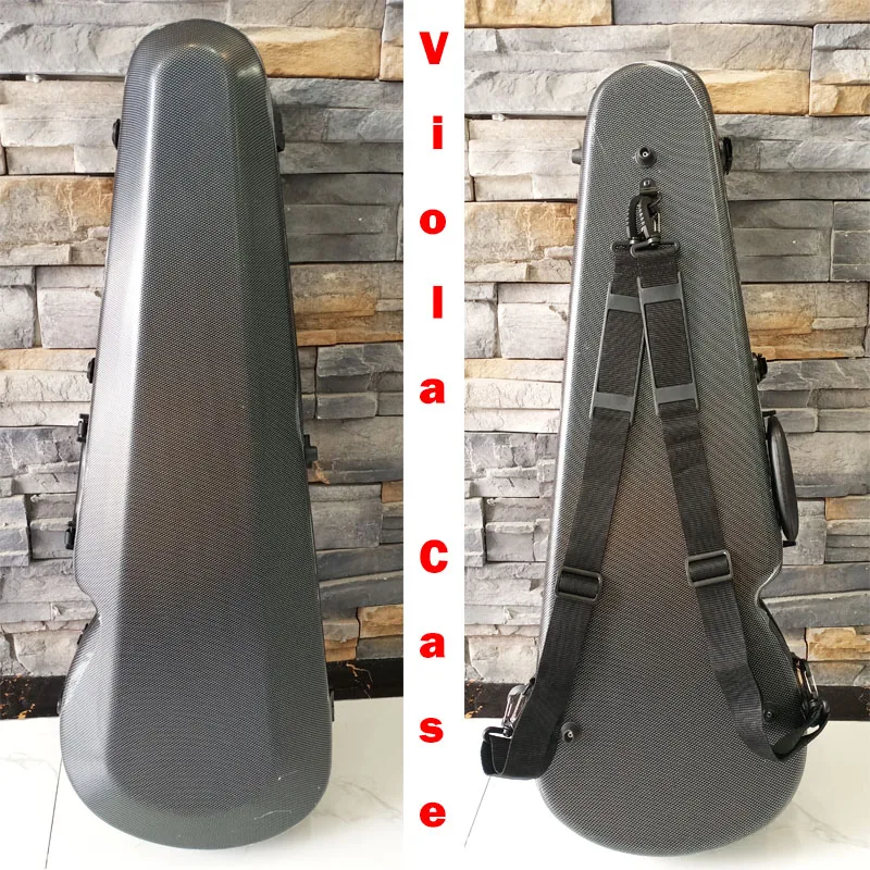 Fastshipping 15 15.5 16 16.5 inches Carbon fiber viola case light backpack compressive drop and rainproof air viola box