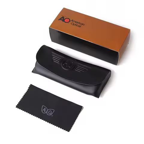 WHO CUTIE AO American Optical Sunglasses Boxes For Men Women Glasses Case Bag Box Cloth Sets Glasses Accessories 2025 Brand