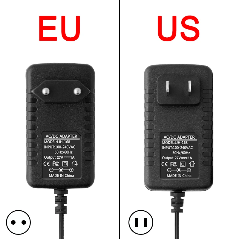 1PCS High quality DC 26.5V 1A Power Adapter Supply 27V 1A 0.5A For Electrolux EL2050 EL2050A EL2050B Ergorapido 2 In 1 Charger