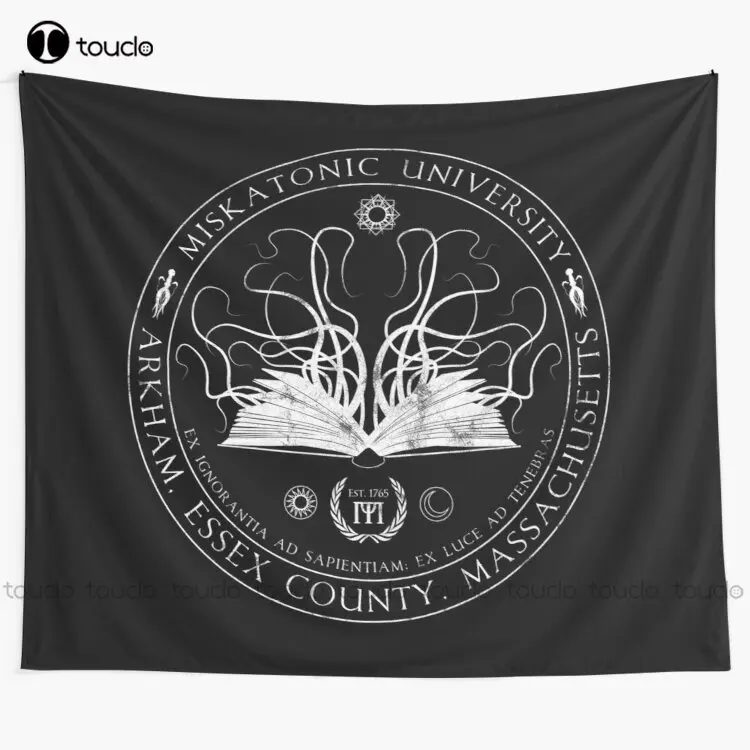 Miskatonic Sigil Cthulhu Lovecraft University Arkham Tapestry Popular Tapestry Blanket Tapestry Bedroom Bedspread Decoration