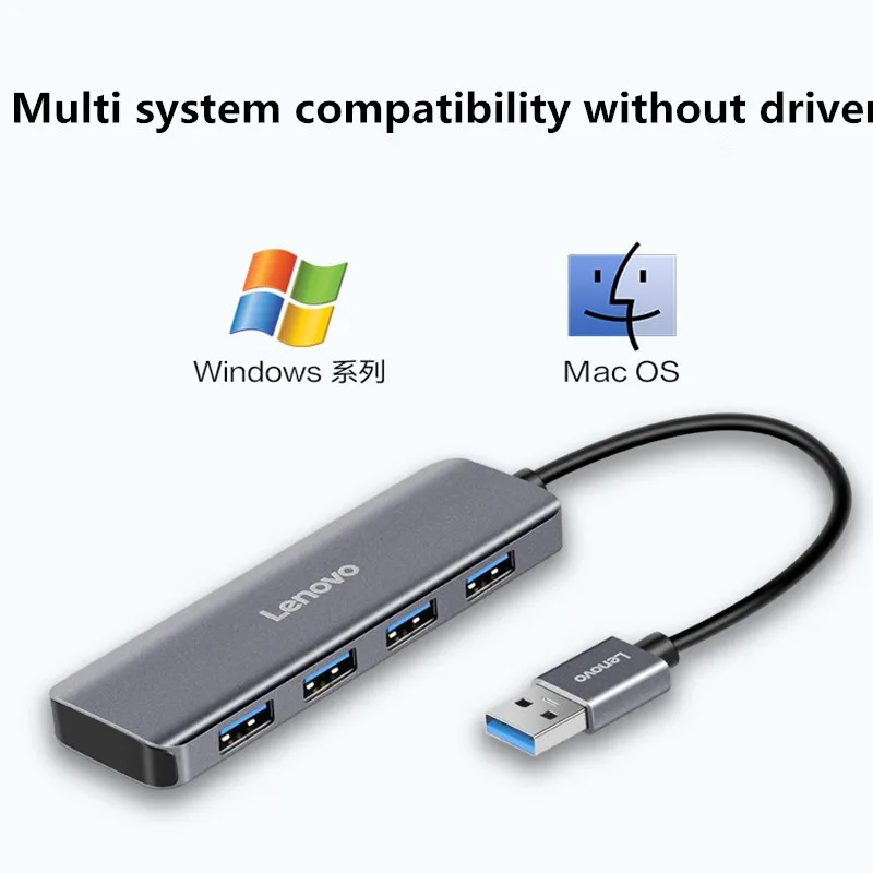 Lenovo u04 USB3.0 high-speed extension of four multi interface hub extension of laptop 4-port hub USB extension cable splitter