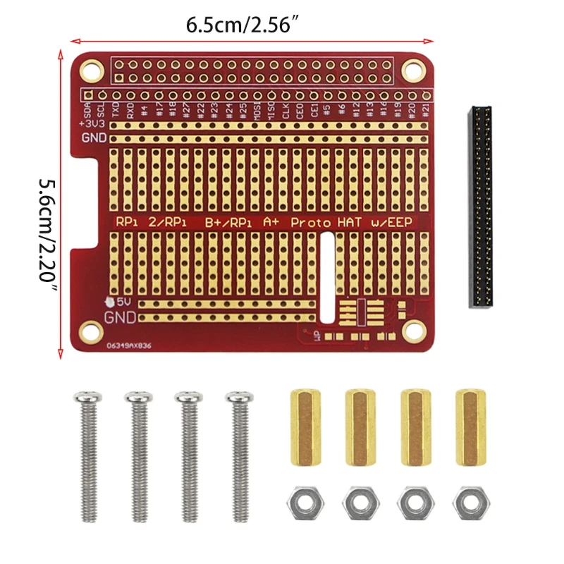 Удлинительная плата, прототип отверстий Peg Proto Hat Shield для Raspberry Pi 4B Model RPI GPIO 3B 2B B +