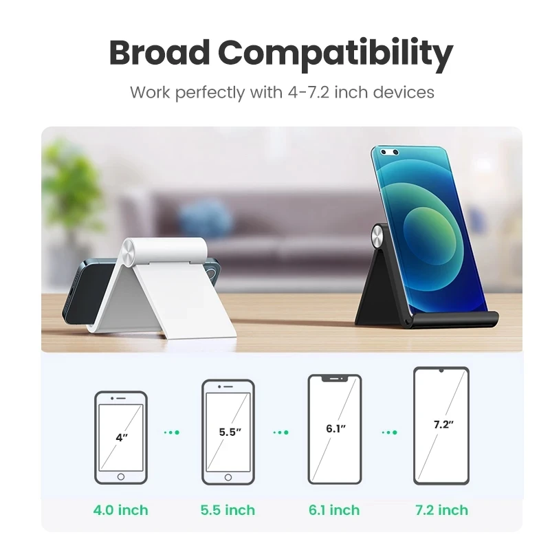 Ugreen-soporte portátil para teléfono móvil, accesorio de escritorio para Smartphone, tableta, iPhone 14, 13, Xiaomi, Huawei