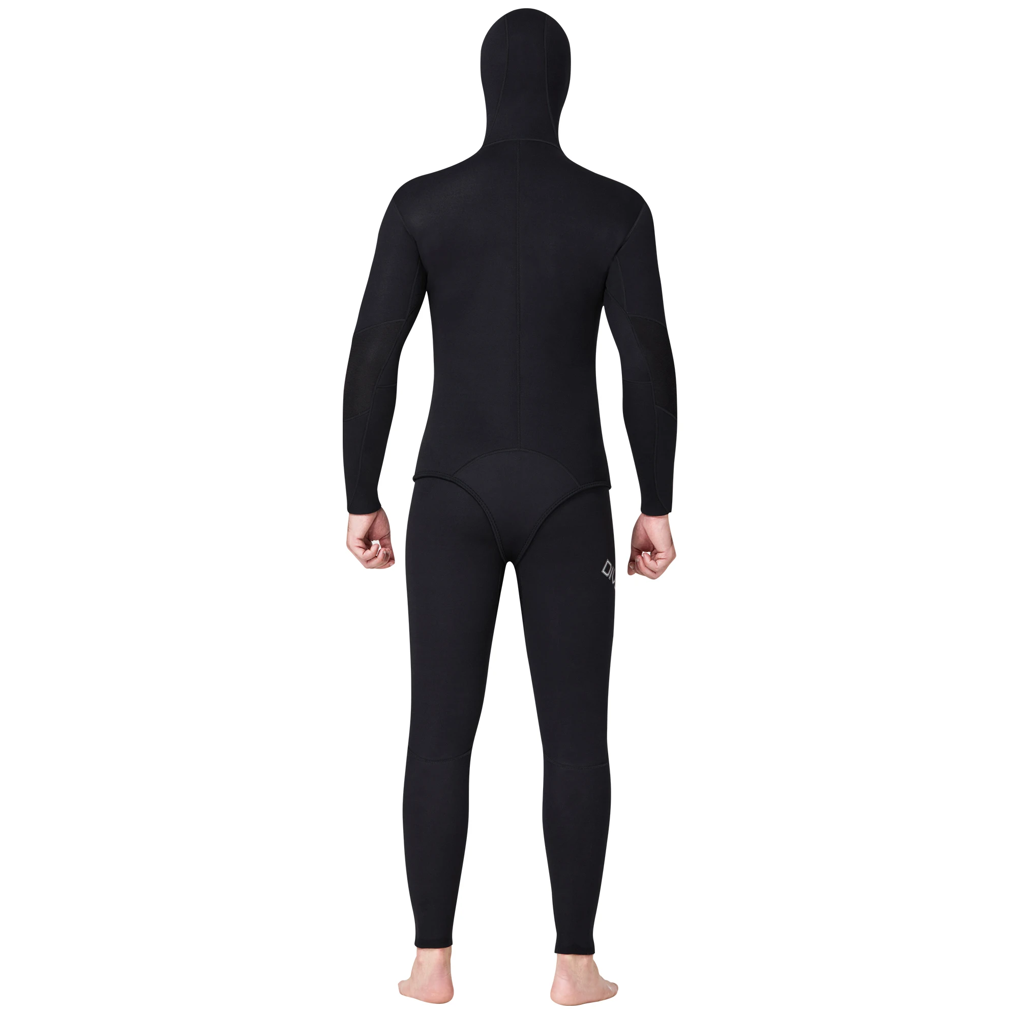 Scuba Diving Full Body Wetsuits for Men, Spearfishing Wetsuits, 1.5mm Neoprene CR, 2 Pieces Hooded Long Sleeve, Keep Warm,