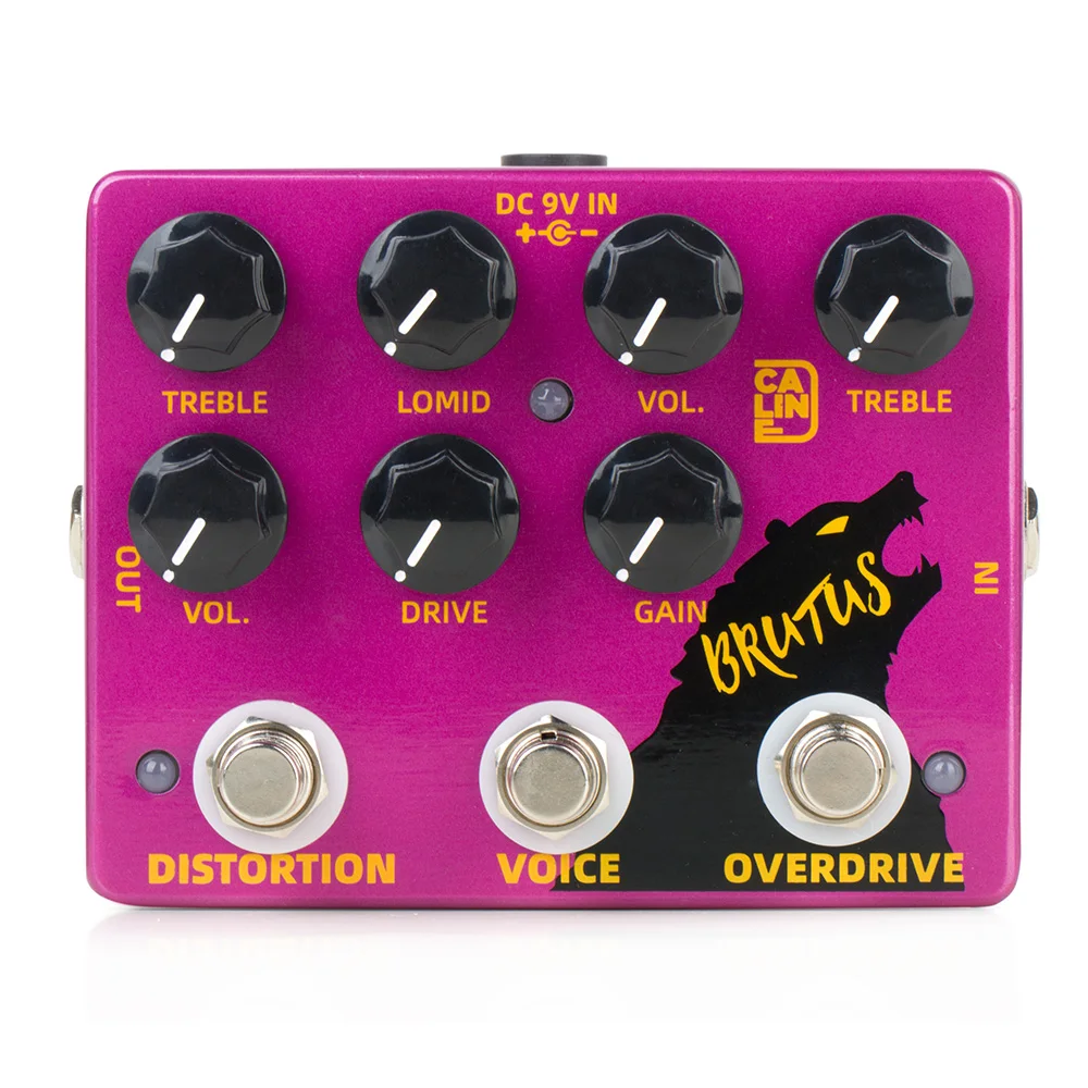 

Caline DCP-02 BRUTUS Distortion Overdrive Effect Pedal Guitar Accessories Dual Electric Guitar Processor Pedal Sound Mixer