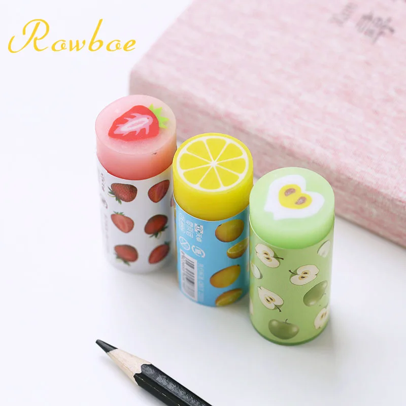 ROEBOE cute stationery fruit eraser Korea stationery student sketch eraser cute fruit eraser kawaii supplies