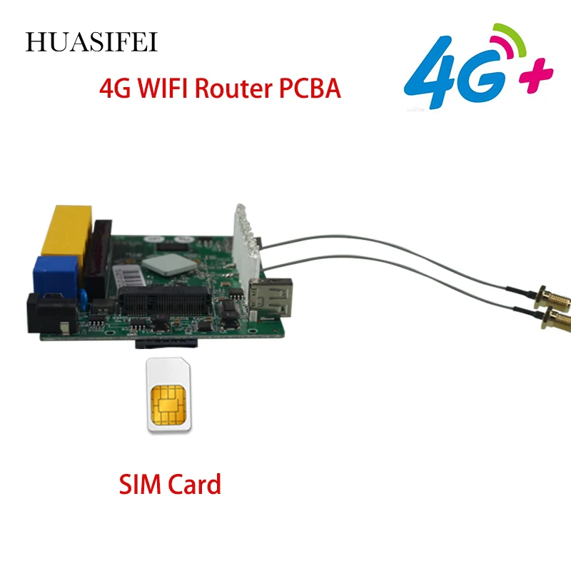 HUASIFEI 4G lte МОДЕМ wifi-маршрутизатор QCA9531 основной чипсет 300Mbps Беспроводная Поддержка скорости watchdog и VPN маршрутизатор с sim-картой 4g