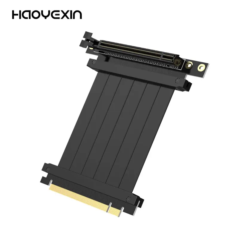 Adaptador de Extensão de Cabo Flexível, PCIE Riser, PCIE 3.0 Express, PC Placas Gráficas, Bom para Mineração, 16X, HYX