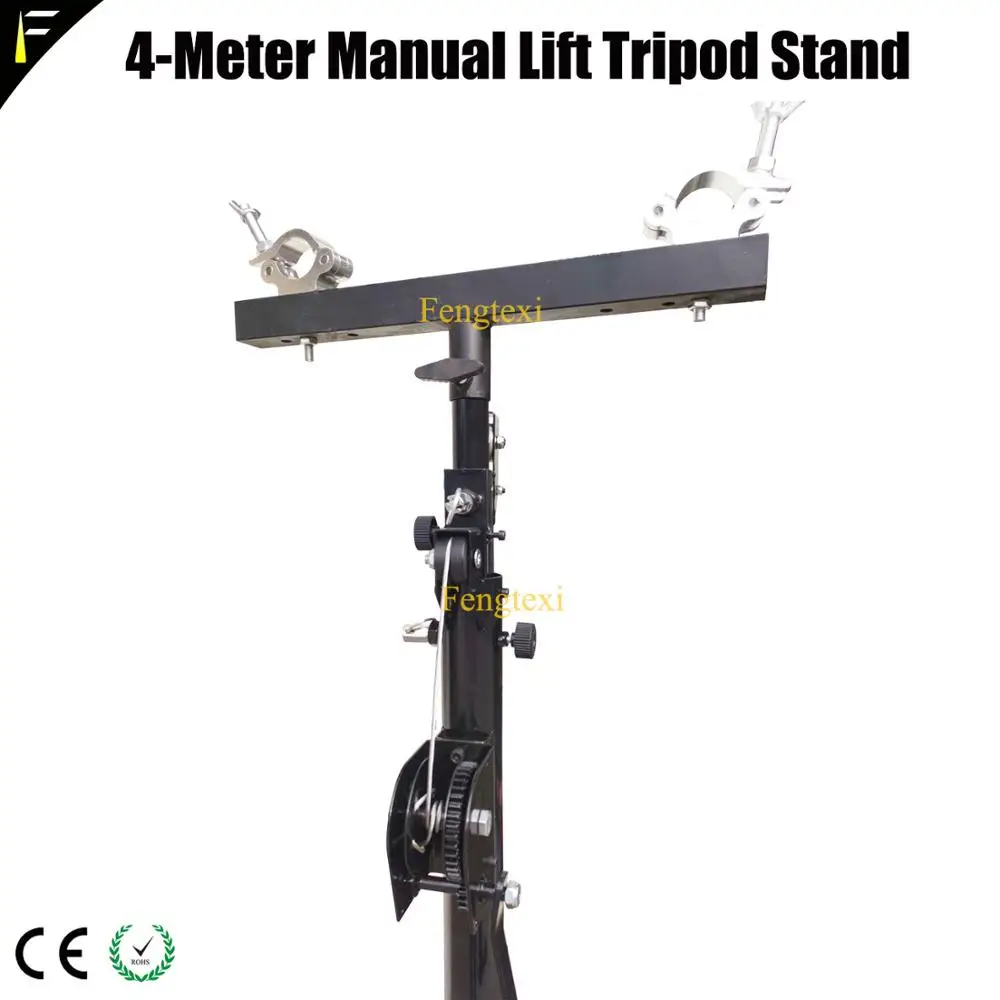 4 Meter Heavy LED Par Light Bracket Hand Cranked Tripod Stand Truss Stage Beam Light Stand Wedding Performance Apparatus