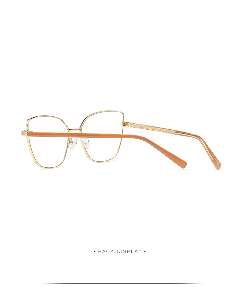 Mode Frauen Katzenauge Vollrand Legierung Brille Rahmen für weibliche verschreibung pflicht ige Brillen optische Brille für Frau – Detail 21