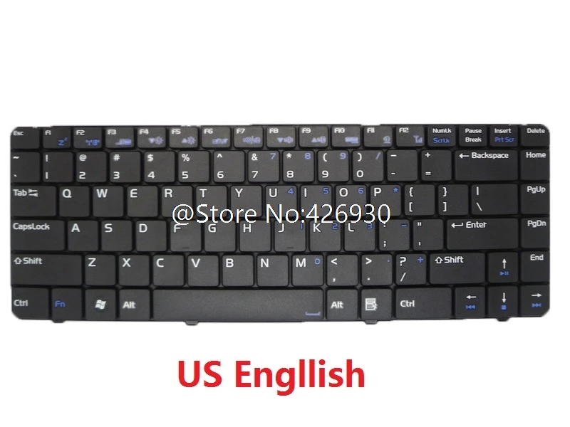 Laptop Keyboard For Hasee A400-D2500 US English  SP Spanish DOK-V6190A 95-00-SP 1305 DOK-V6190A US 8502000191+034 8502000198+034