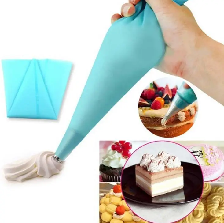 500PCS Silicone Icing Piping Bag Cake Cream Squeezing Bag DIY Cream Pastry Bag Cupcake Decorating Tool SN3567