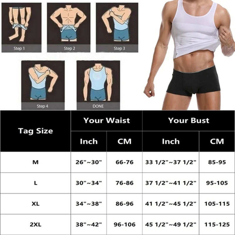 Camisa de compresión para hombre, moldeador de cuerpo adelgazante, chaleco entrenador de cintura, camisetas sin mangas de entrenamiento, camisetas