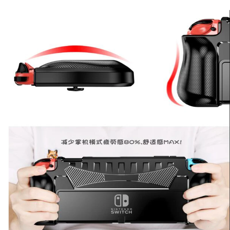 แบบเสียบได้สำหรับ Nintendo สวิทช์ OLED รุ่น2021อัพเกรดป้องกันกรณี,ergonomic Comfort TPU เชลล์ NS OLED