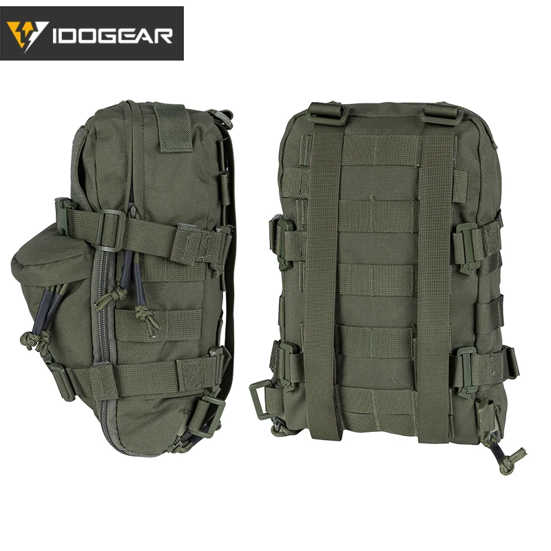 IDOGEAR-Pacote de hidratação tática, Molle Pouch, Mini esporte ao ar livre sacos d\'água, 3530