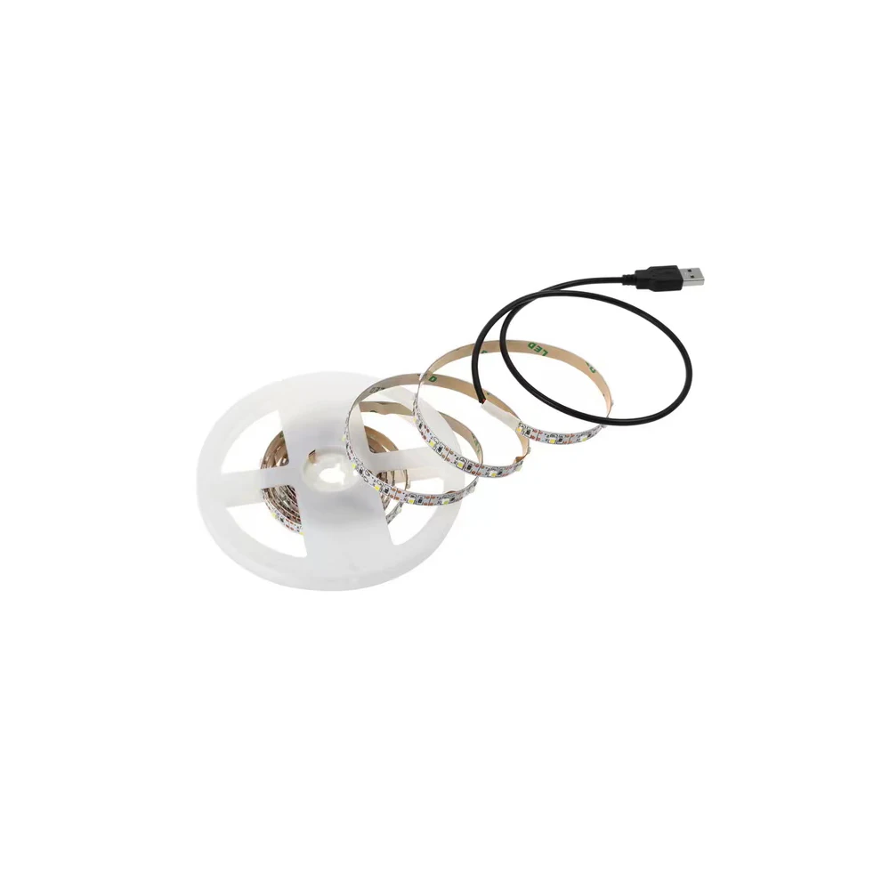 USB LED Strip Light 5V TV Backlight 2835 60LED 1m 2m 5m Ribbon Cabinet Lights Color Customize Support