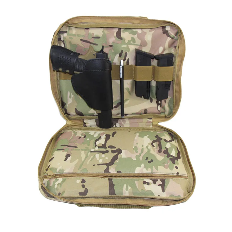 Carry tático Gun Hand Bag Pouch Airsoft Pistol Capa estojo Militar Revólver portador macio Proteja exterior Caça Acessórios