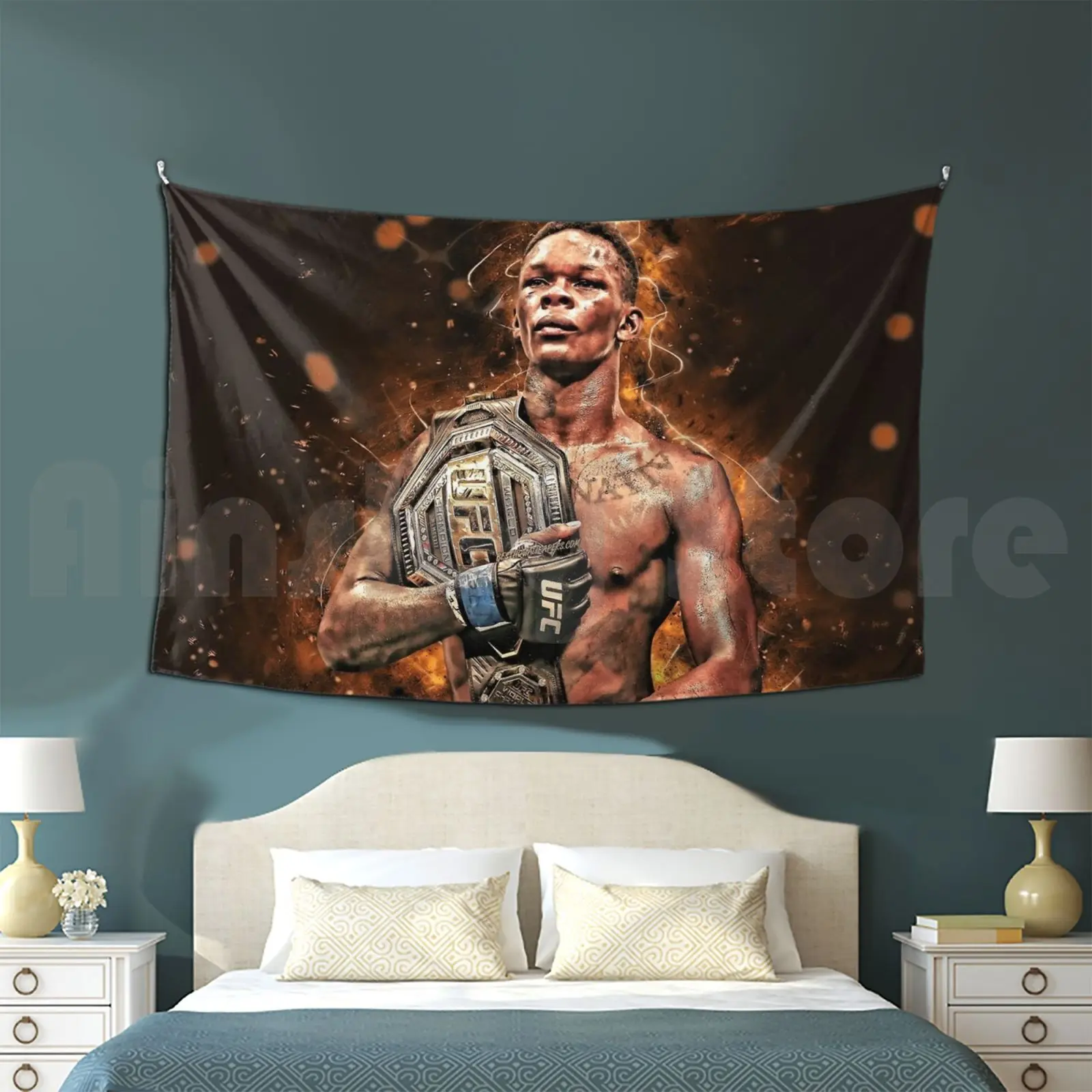 Israel Adesanya Power Customized Tapestry Israel Adesanya Stylebender Kick Boxing Martial Arts Muay Thai