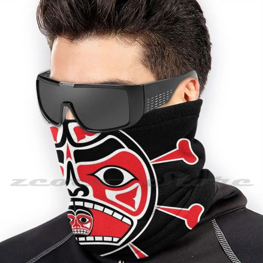 Haida Große Maske Diy Waschbar Filter Pm 2,5 Mund Trending Haida Erste Nationen Northwest Coast Traditionellen Alaska Tlingit Kanada