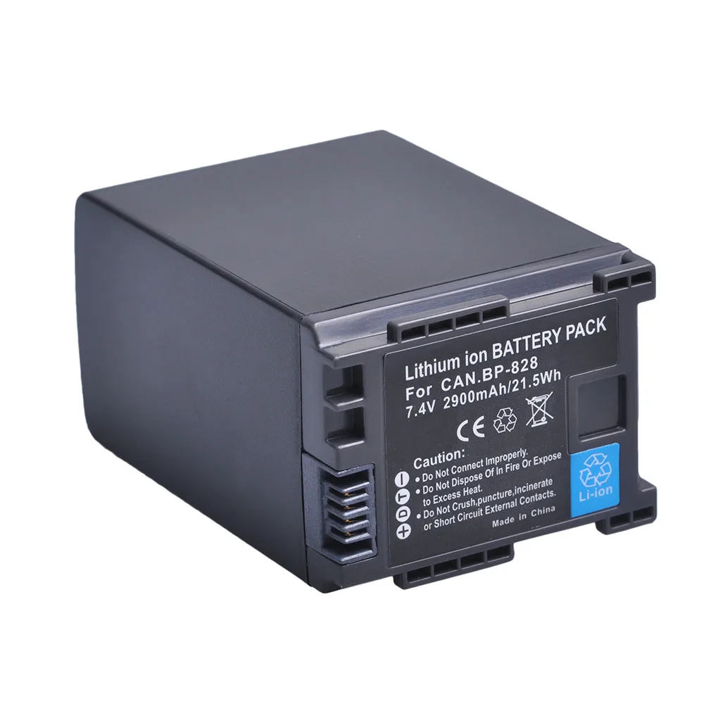 BP-828 2900mAh replacement for battery Canon BP828 Compatible with LEGRIA GX10 HF G30 G26 G25 G20 G10 M30 M31 M32 M36 M40