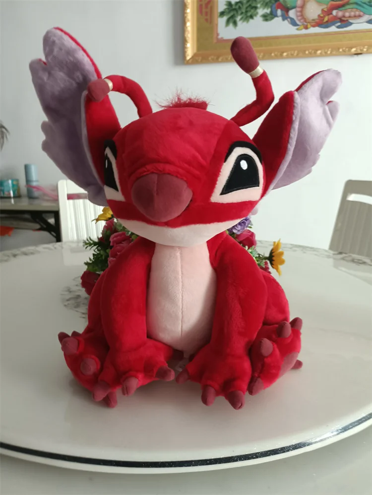 Lilo & Stitch-personajes de dibujos animados Stitch Red 628, juguete de peluche Leroy, muñecas de alta calidad, regalos para niños, 30cm