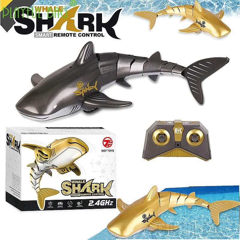 

Interactive 2.4G remote control water spray shark anti real whale water electric toy shipping educational children's toy vd63