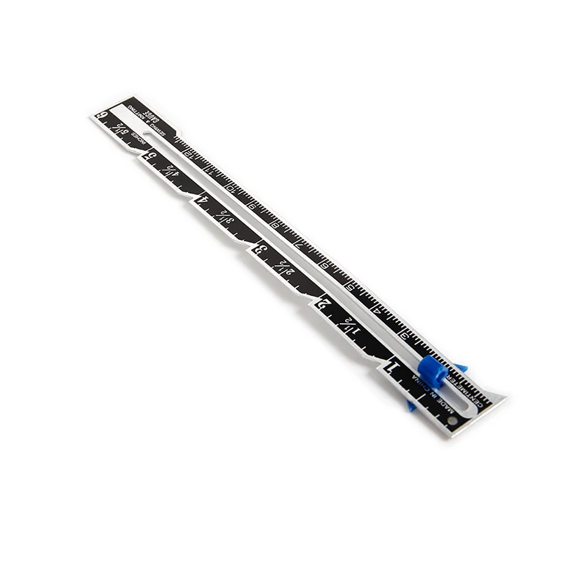 6pcs/Set Sewing Seam Ruler Measuring Gauge Patchwork Quilting Tailor Ruler Sizer Helper Aluminum Plastic Sliding Gauge 4 refills