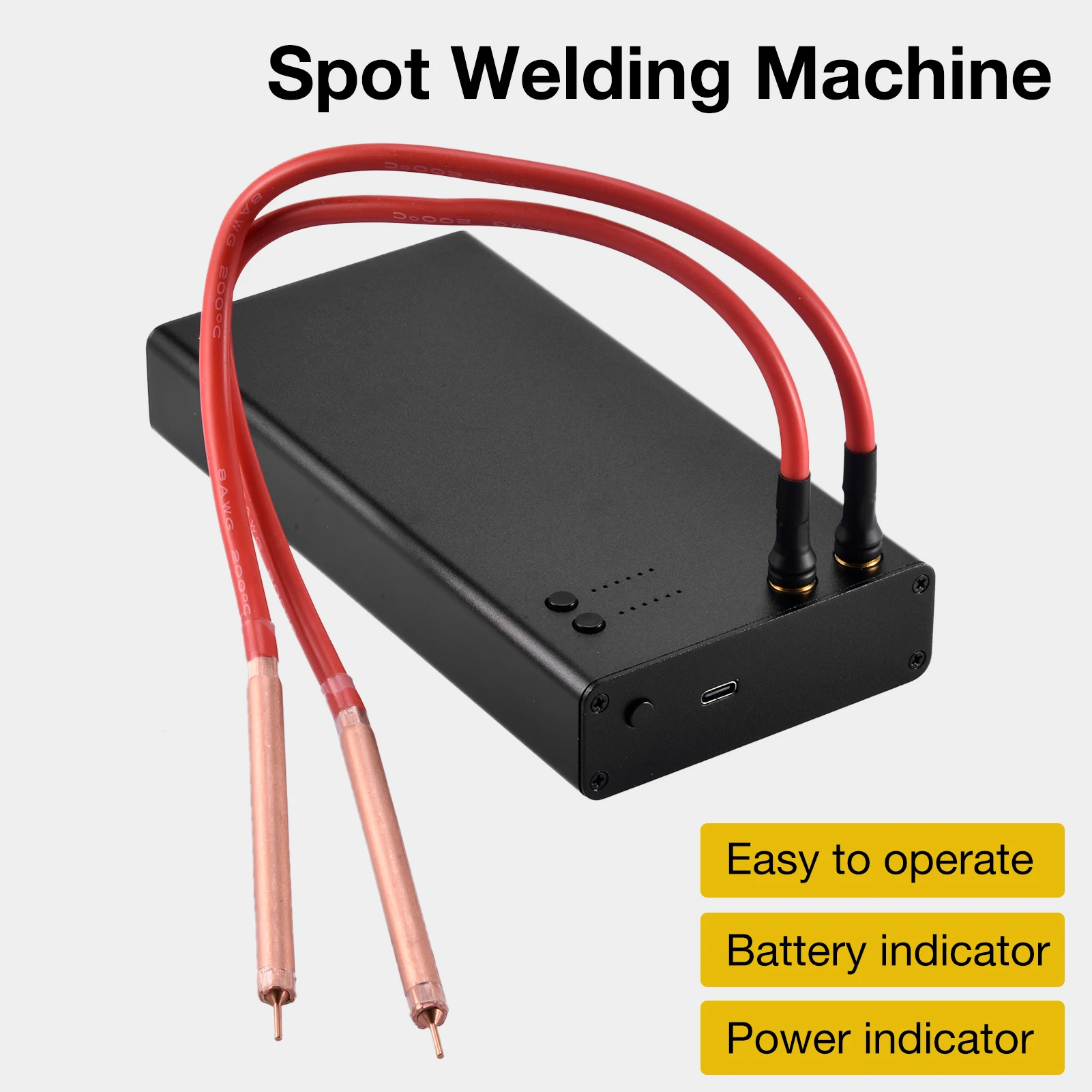 

New NBDHJ8 Mini Portable Spot Welder DIY Spot Welding Machine Set 18650 Battery Handheld Spot Welder Suit 6 Gears Adjustable