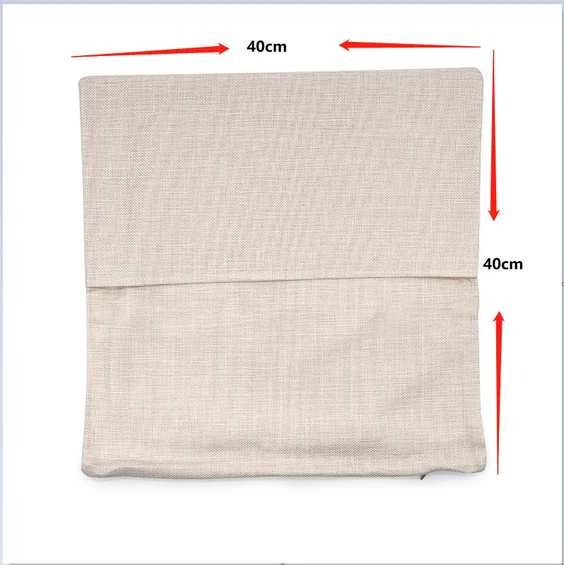 10pcs/lot Blank Book Pocket Pillow Cover Solid Color Sublimation Cushion Case Polyester Linen Pillow Case Decorative Home Sofa