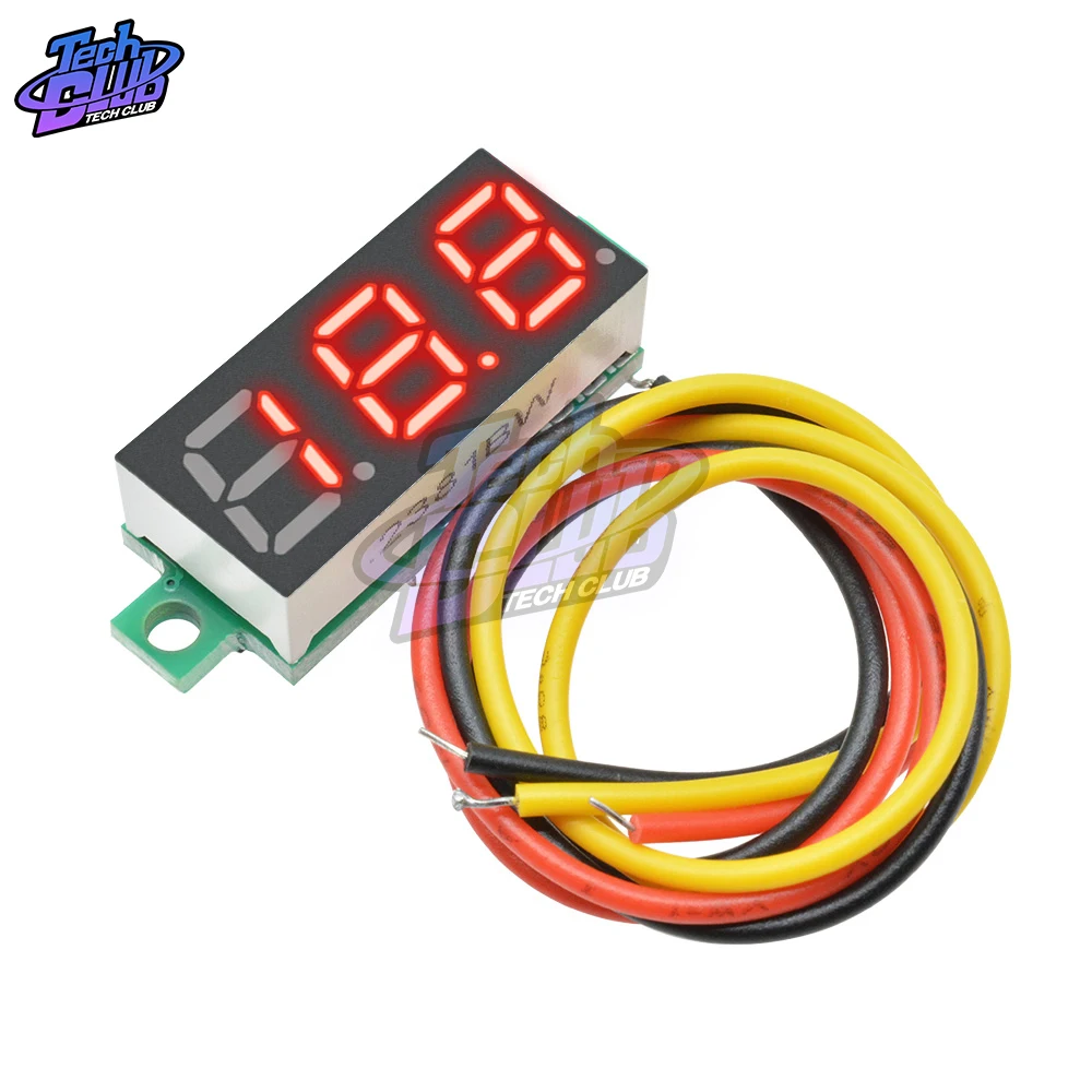 DC 0-100V 3 Wire Mini Calibro del Tester di Tensione Voltmetro A LED da 0.28 pollici Digital Display Panel Voltmetro Rivelatore strumenti di monitoraggio