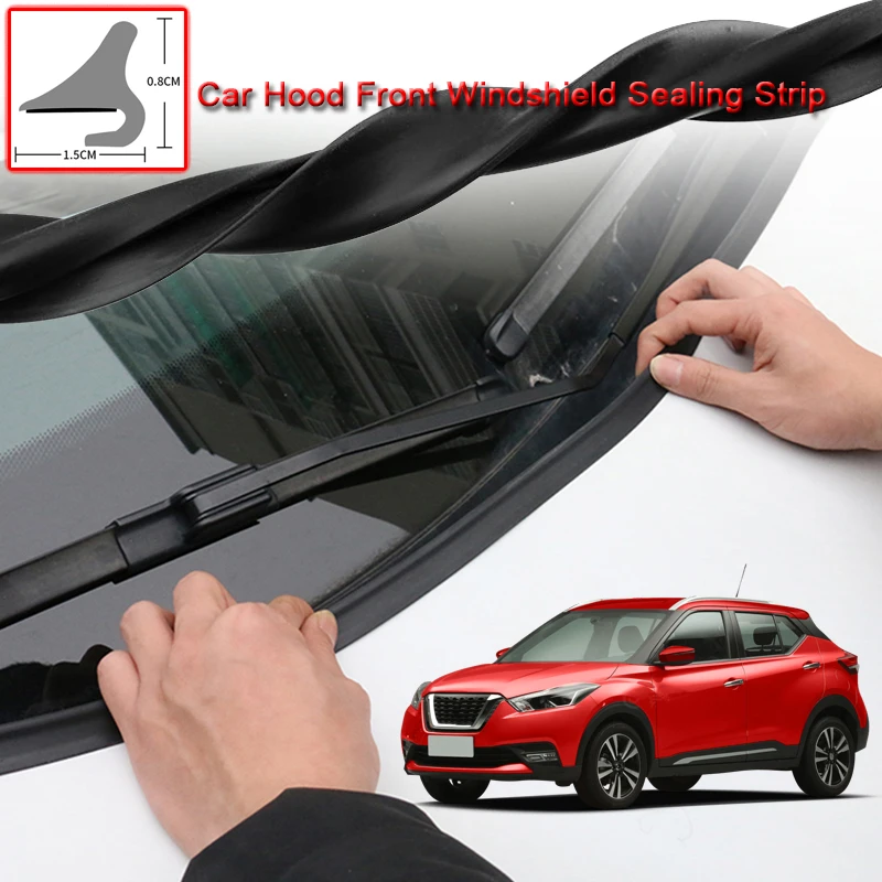 

For Nissan Kicks 2015-2021 DIY Car Seal Strip Windshied Spoiler Filler Protect Edge Weatherstrip Strips Sticker Auto Accessories