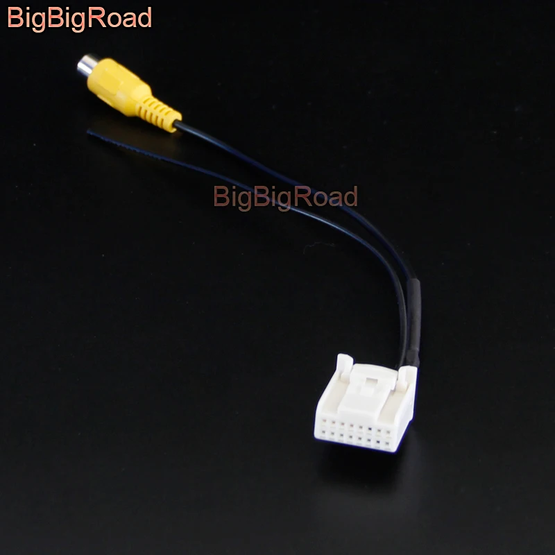 BigBigRoad Car Rear View Parking Camera Adapter Connector Wire 16 Pins For Toyota Camry XV50 2012 2013 2014 2015 2016