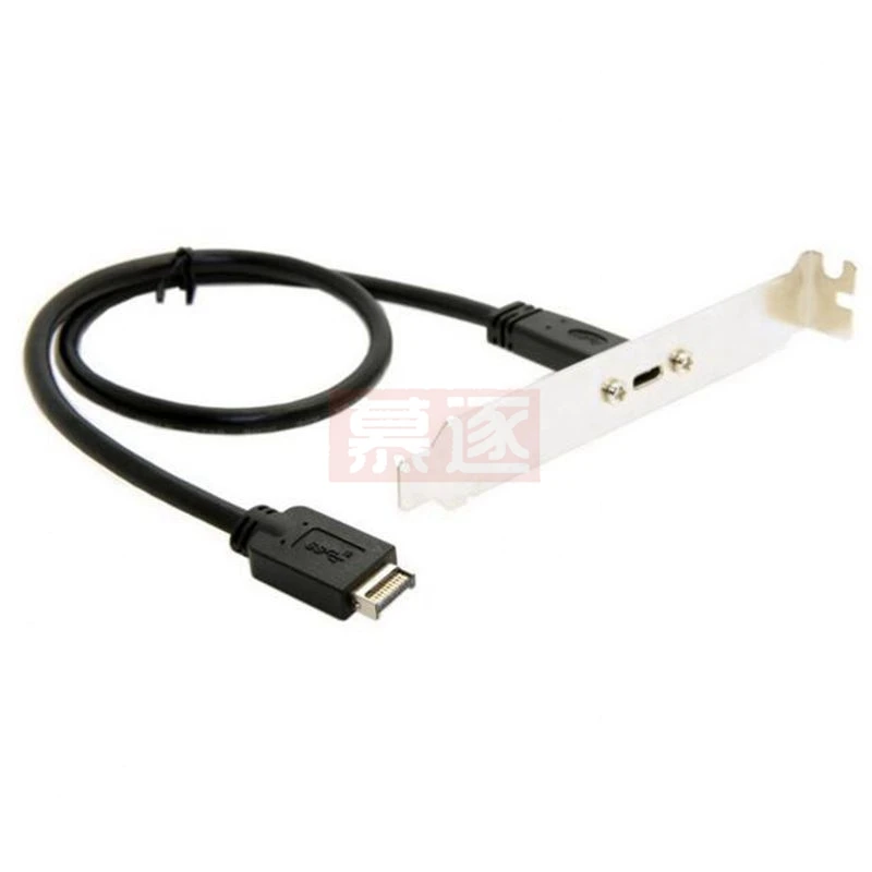 Usb3.1 Usb 3.1 Front Panel Header Type-E Type E To Usb-C Type-C C Female Extension Cable With Panel Mount Screw