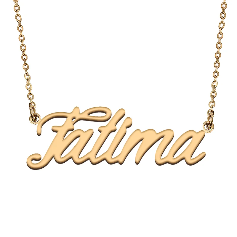 

Fatima Custom Name Necklace Customized Pendant Choker Personalized Jewelry Gift for Women Girls Friend Christmas Present